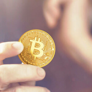Bitcoin in hand