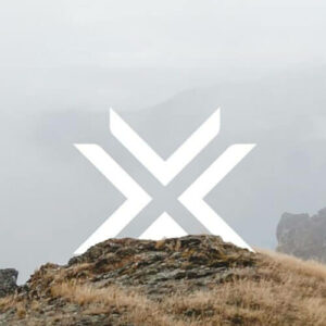 Exodus logo in white behind hill