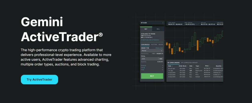 active trader gemini fees