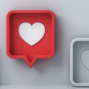 3D heart icon