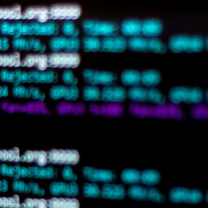 Crypto mining commands on screen