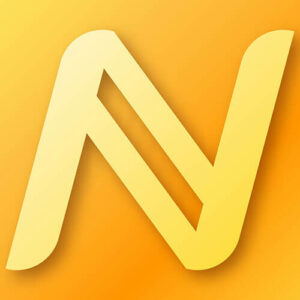 Illustrated gold nav coin crypto icon