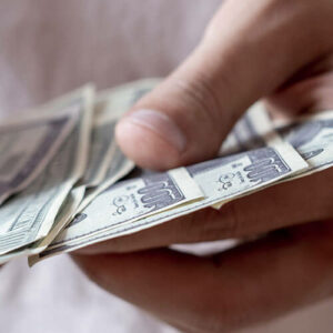 USD banknotes on hand