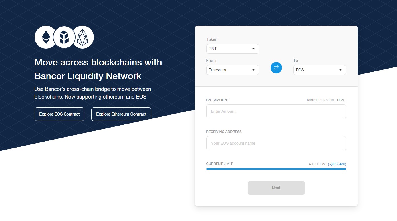 Bancor liquidity provider